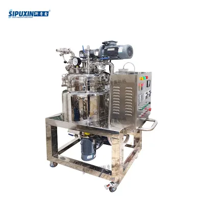 Cosmetic Lotion Mixer Shampoo Mixing Machine Soap Making Equipment Vacuum Powder Mixer 50kg
