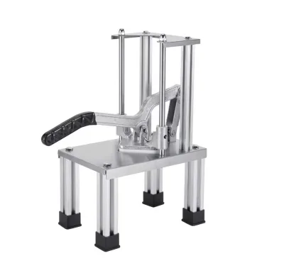 Professional Commercial Tools Manual Stand-up Long-handle Potato Chip Cutter Hand Operated Fruit Vegetable Cutter