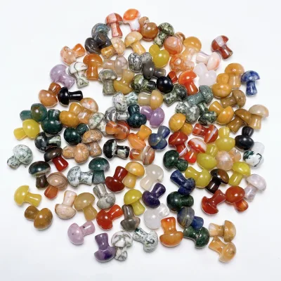 Wholesale High Quality Healing Stones Mini Natural Crystal Mushroom for Home Decoration