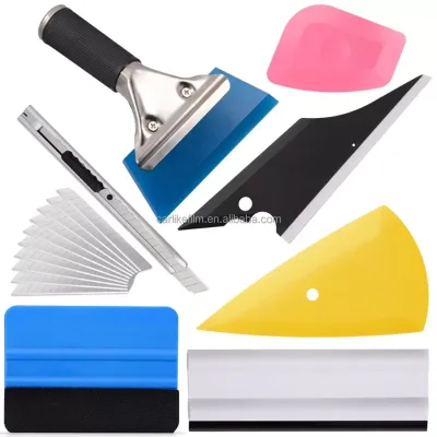 Complete Tinting Kit for Car Window Film Repair Screen Installation Vinyl Wrap Tool Box Scrapers Tint Light Made Durable Plastic