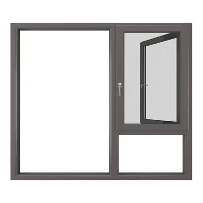 High-End Broken Bridge Aluminum System Sound Insulation Casement Windows for Bedroom Sealed Balcony Floor-to-Ceiling Windows