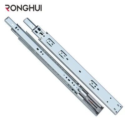Factory Sale Furniture Hardware Full Extension 3-fold Push to Open Rebound Drawer Slide Rails
