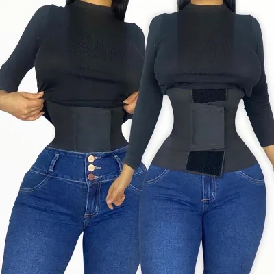 Private Logo Fitness Abdomen Slimming Body Shaper for Women Double Compression Waist Trainer Corset