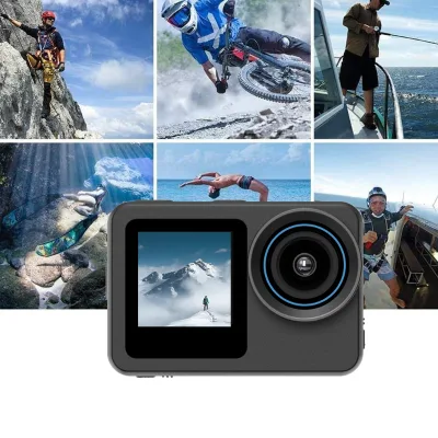 D05 Underwater IP68 Waterproof 10m Action Sports Camera Dual Lens 2.2inch Screen 256G Built-in Memory Professional 4K Video