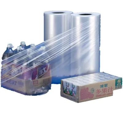Shrink Film Roll Warp Moisture Proof Printing Heat Shrink Film Roll Bags Transparent Wrap for Gift Box
