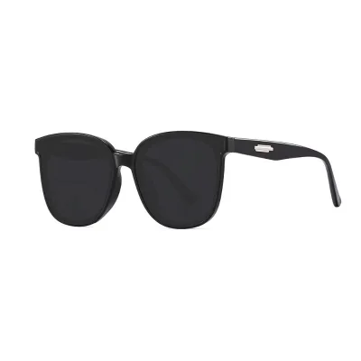 2025 High-End Sunglasses for Men Women UV400 Protection Slimming Large Face Driving Glasses in White Tac Lenses for Summer