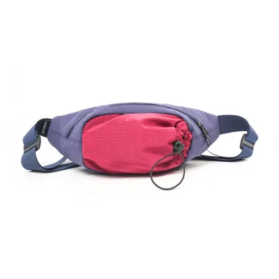 Fashion Style Minimalist Contrast-color Nylon String Closure Unisex Chest Bag/waist Pack Water Bottle Pouch Bag