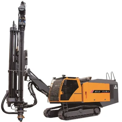 Auto Rod Changer KT15 Drill Rig 22m³/min Kaishan Compressor 35m Depth 135 190mm for Quarry PreSplitting
