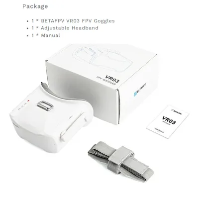 Betafpv Transmitter VR03 FPV Goggles Racing Dron E with 5.8 GHz Simulated Image Transmission Dron Es Accessories