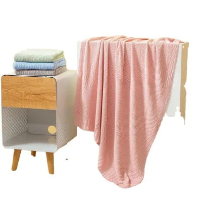 Wholesale Summer Blanket Thin Lightweight Bamboo Cooling Blanket for Bed Couch Sofa Travel