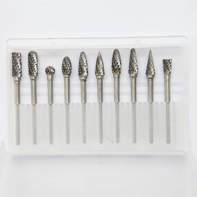 China Manufacturer Supply JinYing Brand Tungsten Carbide Rotary Files 3MM Shank Diameter Bright Uncoated Finish Combination Type