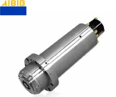 20kw Oil Cooled HSKA63 Spindle Motor Permanent Magnet Synchronous CNC Machine Bearing Stone Metal Cutting Grease Lubricated