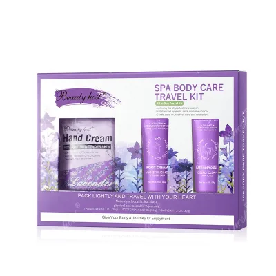 In Stock Newest Lavender Facial Skin Care Set & Bath Spa Kit and Bath and Body at Home Spa Kit Beauty Spa Travel Skin Care Sets