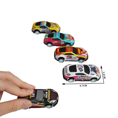 Metal Surface Friction Powered Pull Back Car Kids Toys
