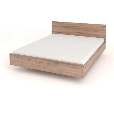 Modern Simple Design Hotel Bedroom Sets Wooden Melamine Bedroom Furniture Double Bed With Storage