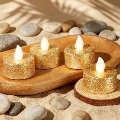 Hot Sale Modern Flameless Candles for Wedding Table Centerpiece Decoration