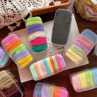 Seamless Elastic Baby Hair Ties High Stretch Towel Hair Loop Soft Safe Hair Band for Kids Girls Daily Use