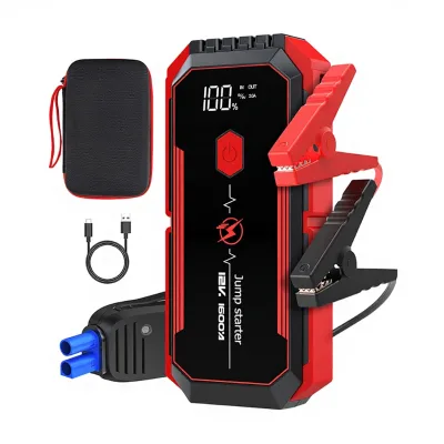 High Quality 12V Jump Starters for Car with Smart Cable and 3 Modes Led Lighting Size 192*89*37mm