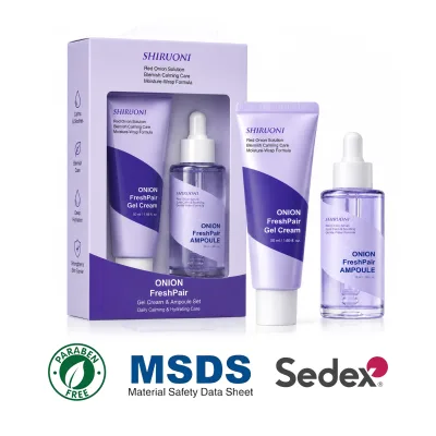 Private Label OEM ODM Red Onion Extract Skincare Set Niacinamide Vitamin C Derivative Glutathione Liposome Brightening Soothing