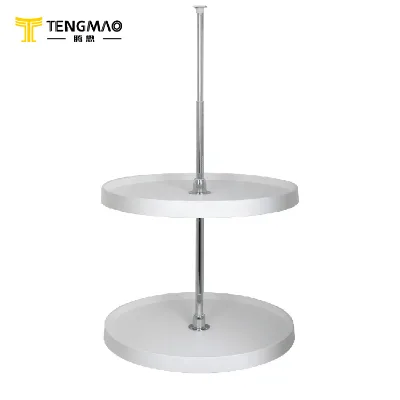 Kitchen Ps +Zink Alloy Plastic Magic Corner 18inch Storage Rack Kitchen 360 Degree Revolving Basket