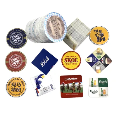 Customized Paper Cup coaster Beer coaster Custom Cardboard Coaster for Drinks