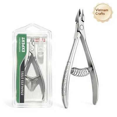 High Quality Laser logo Cuticle Nippers Stainless Steel Matte Finish Professional Portable Manicure Tool Set Nail Scissors