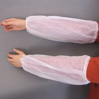 Custom White PE Arm Covers Sleeve Cover Non-slip for Household Chores & Hairdressing