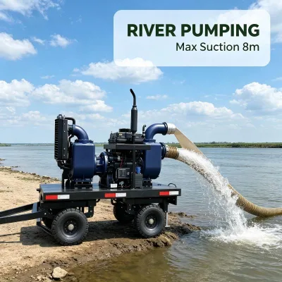 Jinyuan Diesel High-pressure Self Priming Metal Water Pump for Irrigation System Remote Monitoring Automatic Running 4-Year