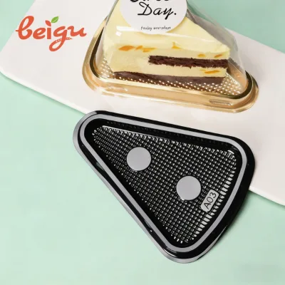 Eco Friendly Recyclable Disposable Transparent Food Grade PFAS Free Stackable Bakery Box Tiramisu Mousse Cake Takeaway Party