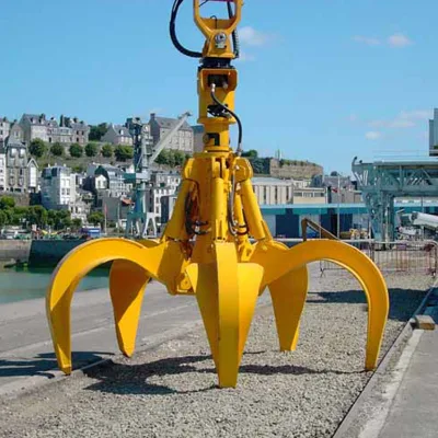 Customized Orange Peel Grab Bucket Demolition Waste Handling 360 Rotation OEM Support Grab for Sale