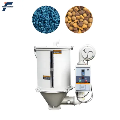 HF Vertical Hot Air Plastic Hopper Dryer for Pet Food 50kg Capacity