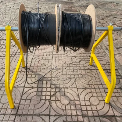 Triangle Cable Drum Stand Max Load 50KG/Optical Fiber Cable Support / Water Pipe Stand