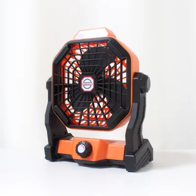 Outdoor Portable Ceiling Fan Lantern USB Rechargeable Mobile Camping Fan with Led Light