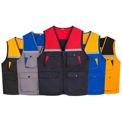Wholesale Mens Work Vest Multi Pockets Softshell Hiking wear Outdoor s