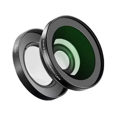 NEEWER 40.5mm HD Wide Angle Lens for ZV-1F ZV-E10 A5000 A6000 2 in 1 18mm Wide Angle & 10x Macro Additional Lens Adapter