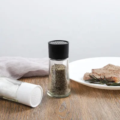 Restaurant Salt and Pepper Shakers Glass Spice Jars with Shaker Tops Seasoning Jars Small Spice Shaker