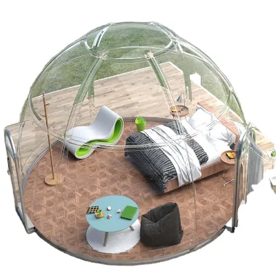 Modular Prefab Portable Transparent Aluminum Dome Gazebo Igloo Tent Shop Use Outdoor Wedding Party Bubble House European Design