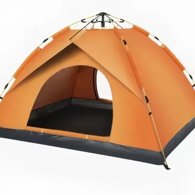 Customizable One-Bedroom Family Tent Fashionable Camping and Outdoor Parties Made with Fiberglass Poles