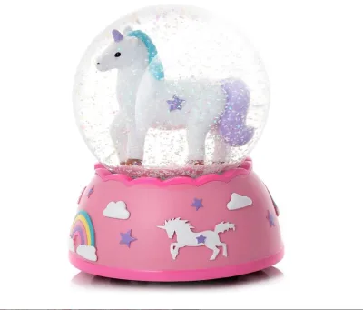 Shatterproof Unicorn Snow Globe Musical Snow Globes for Girls Unbreakable Snow Globes for Kids - Snowglobe Snow Globes