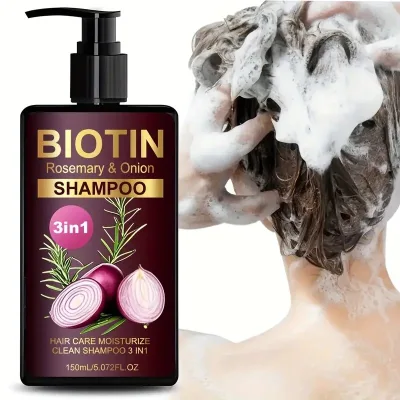 Natural Sulfate Free Anti-Dandruff Onion Oil Hair Growth & Loss Prevention Cream 2-in-1 Hair Care Set