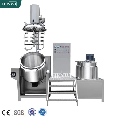 Henwi100-500Lters Hair Care Produce Machine Supplier Hair Color Making Equipment Hair Dye Shampoo Cream Vacuum Emulsifying Mixer