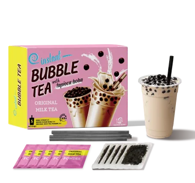 Instant Bubble Milk Tea Set for Convenient Bubble Tea Drinks Preparation