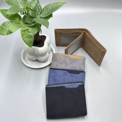 With Gift Box RFID Blocking Anti-scan PU Money Slim Metal Clip for Men Business Premium Men's US Dollar Purse Fashion Daily Use