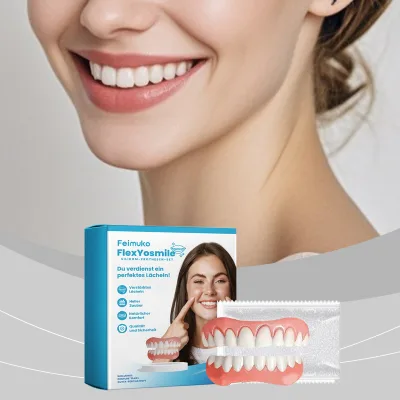 Feimuko Denture Modification Kit for Adult Use Box Packaging Better Fit Stability Easy Wearing Daily Care Aesthetic Dental Care