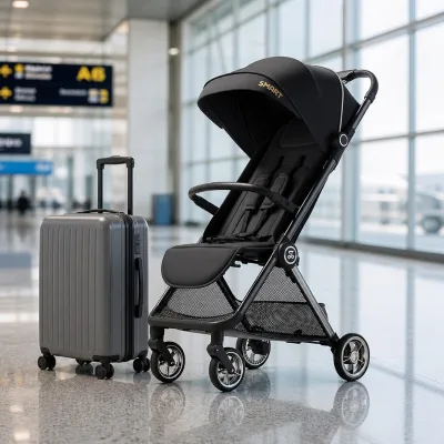 Small Apartment Baby Stroller Lightweight Space Saving Compact Folded Pushchair Bulk Wholesale