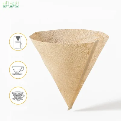 Disposable Unbleached Coffee Filter Paper Cone for Pour Over