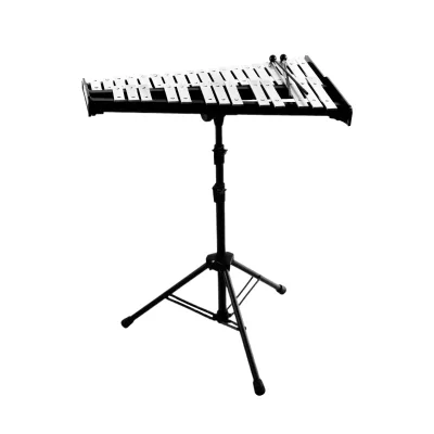 JBK 32-Tone Xylophone Marimba Glockenspiel Percussion Bell Kit With Resin Mallets and Adjustable Height Stand