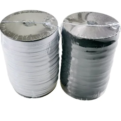 100% Polyester Braided Flat Elastic Stretch Cord 5mm Strap Band for Garment Use