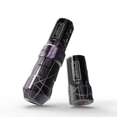 FK Aluminum Alloy Wireless Electric Tattoo Machine Rotary Permanent Cartridge Brushless Motor 10000 RPM RCA Rechargeable
