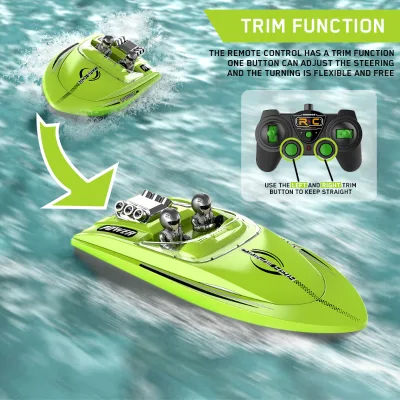 Customized Waterproof Wireless RC Racing Boat with 500M Range Ready-to-Go for Kids Gift